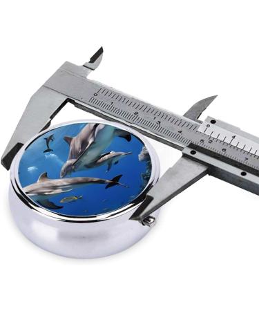 Killer Whale Mini Round Pill Box | 3 Compartment Travel Pill Organizer | Portable Medicine Case for Home & Office - Buy Online on GoSupps.com