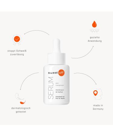 Sweat-Off Antiperspirant Serum 30ml | Effective Solution Against Head Sweating | International Shipping - Buy Online on GoSupps.com