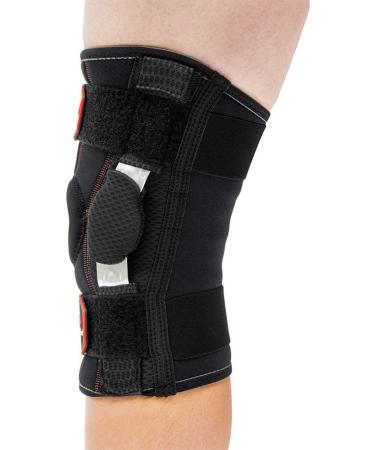 McDavid Side Hinged Knee Brace - Maximum Support & Compression for Stability, Recovery, and Pain Relief - Medium - Buy Online on GoSupps.com
