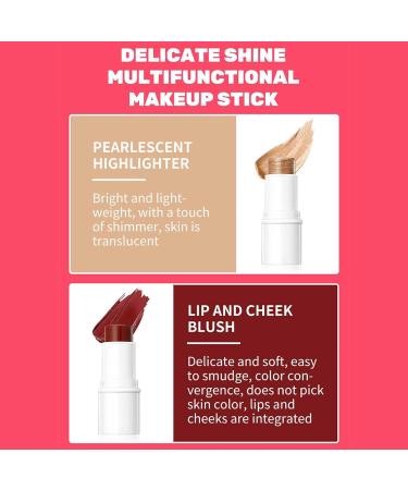 Multi Stick Face Makeup 4 in 1 Makeup Sticks Set | Cream Blush Stick for Cheeks Eyes Lips Moisturizer Highlighter Makeup Sticks Contours Stick Long-Lasting Sweat- (Sz01830-5-01) No. 01 in a Set of Four - Buy Online on GoSupps.com