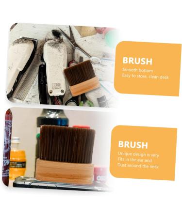 POPETPOP Neck Brush Freestanding Neck Duster Salon Haircut Bristles Neck Duster Brush Broken Hair Remove Brush Hair Cut Brush Hair Cutting Kits Barber Brush Beech Hair Products Soft Fur 12X11X2CM As Shown - Buy Online on GoSupps.com