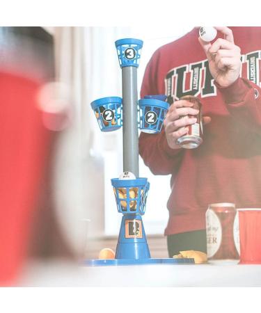 B3 Blitz Bean Bag and Pong Ball Toss Game - Indoor College Party Game for Adults and Family - Next Generation Pong Game Stand - 5 Buckets, 8 Bean Bags, 4 Pong Balls - Blue - Buy Online on GoSupps.com