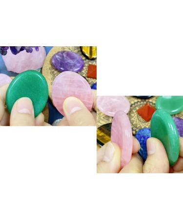 Green Aventurine Healing Stones | Oval Gemstone for Wiccan & Reiki | Stress Relief & Energy Balancing - International Shipping - Buy Online on GoSupps.com