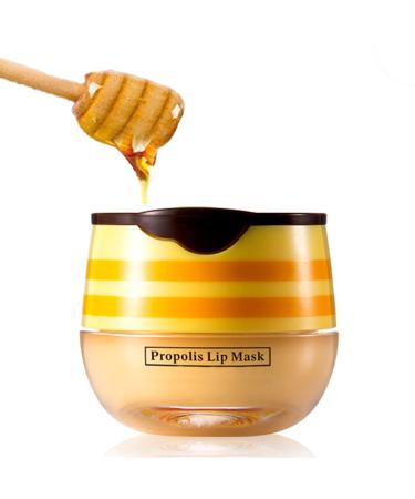 Lip Mask Honeybalm Lip Balm Propolis Moisturizing Lip Care Cream for Day&Night Lip Care Lip Line Reduce Hydrate & Plump Dry Chapped Lips