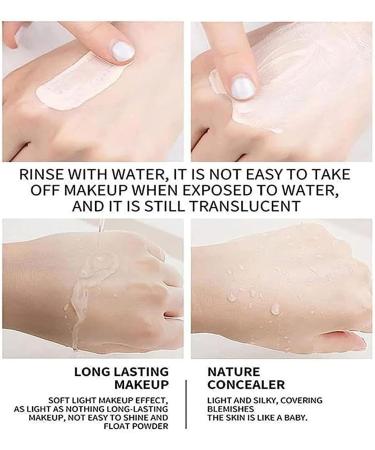 Double-Sided Makeup Brushes Double-Sided Concealer with Brush 2-in-1 White Foundation Stick (Nude) - Buy Online on GoSupps.com