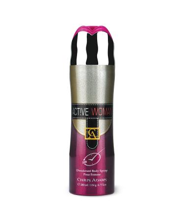 Chris Adams Gift Set - Active Woman | Eau De Parfum - 80ml & Deodorant Body Spray 200ml | Premium Long Lasting Fragrance | Daily Use Perfume & Deodorant For Women | Gift Set For Women | Made in U.A.E - Buy Online on GoSupps.com