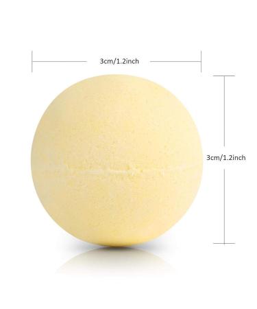 Natural Handmade Bath Bombs with Essential Oils - Aromatherapy Relaxation & Moisturizing Spa Bath Balls (Yellow) - International Shipping Available - Buy Online on GoSupps.com