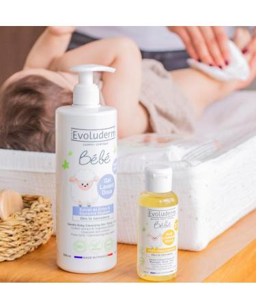 EVOLUDERM - Baby Sweet Almond Oil - Nourishes - Softens - Protects - 100 ml - 99.6% Natural Origin - Vegan - Made in France - Pack of 3 x 100 ml - Buy Online on GoSupps.com