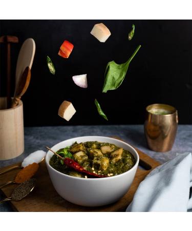 Authentic Ashoka Vegan Saag Aloo: All-Natural, Plant-Based Indian Meals | Gluten-Free, Preservative-Free | 10oz (Pack of 5) - Buy Online on GoSupps.com