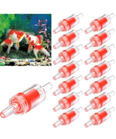 Greluma 15 PCS Aquarium Air Pump Check Valves One Way Plastic Check Valve 15 O2