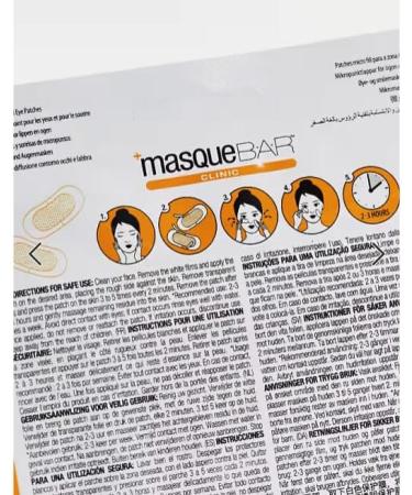 masque BAR Lot de 2 patchs anti-rides pour yeux et sourires micro-points pour ridules Formule cor enne nettoyante avec acide hyaluronique - Buy Online on GoSupps.com
