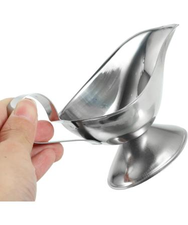 Alipis 2pcs Metal Sauce Cups Juice Bucket Creamer Jug Ketchup Dispenser Metal Gravy Boat Sauce Pourer Sauce Container Gravy Boat Kitchen Dish Gravy Pourer Dish Sauce Bowl Stainless Steel 15*6.5cmx2pcs Silverx2pcs - Buy Online on GoSupps.com