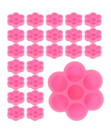 Homoyoyo Lot de 200 Supports en Plastique pour Colle D extensions de Cils Compatibles M lange de Couleurs et Fonds de Teint