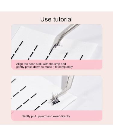Buy False Eyelash Adhesive Strips - Highly Adhesive & Easy Remove - 180 Transparent Self-Adhesive Strips for 5-6mm Segmental False Eyelashes - International Shipping - Buy Online on GoSupps.com