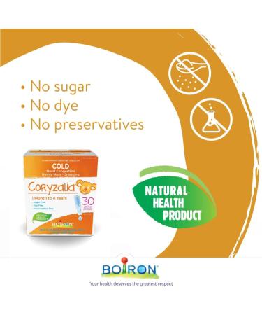 Boiron Coryzalia Children 60 Unit-doses (1 Ml Each) Bonus Pack for Colds and Cold Symptoms 60 Milliliter - Buy Online on GoSupps.com