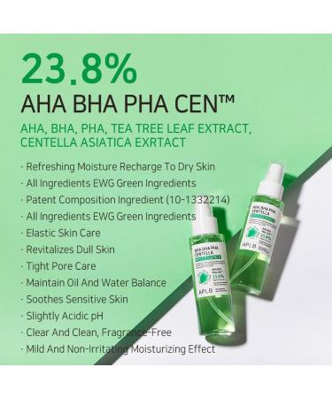 APLB AHA BHA PHA Centella Mist Essence | 23.8% Exfoliant & Moisturizer for Revitalized Skin | Korean Skincare Solution - Buy Online on GoSupps.com