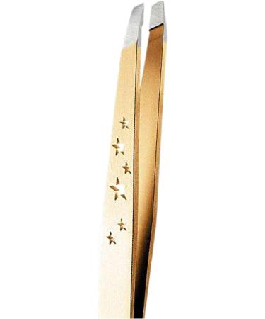Rubis Classic 6-Star Slanted Tweezers 1K103CT - Gold Collection for Precise Eyebrow and Hair Removal - Buy Online on GoSupps.com