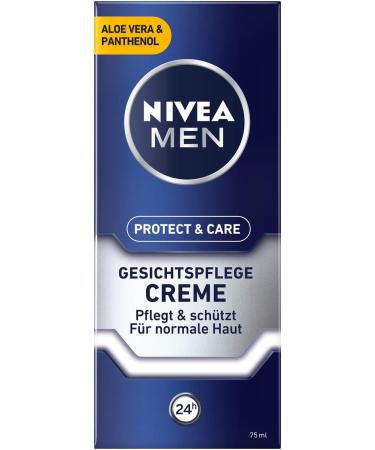 NIVEA Men Protect & Care Face Care Cream 75 ml Soothing Face Cream for Men Moisturising Day Cream - Buy Online on GoSupps.com
