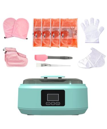 Machine cire de paraffine pour mains et pieds bain de cire chaude avec capacit de 3000 ml comprend 4 paquets de cire contr le de pr cision de la temp rature pour hydrater et traiter le spa Bleu Sarcelle