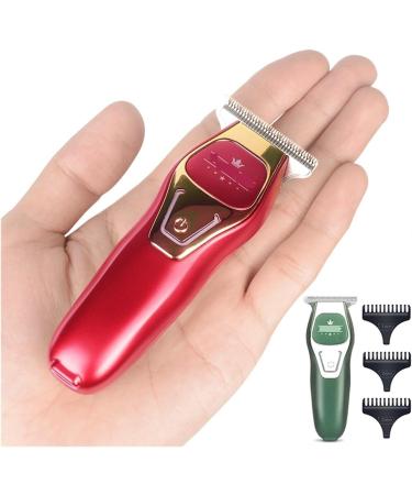 Mini Portable Electric Hair Trimmer - Small Hair Clipper for Bald Heads & Easy Haircuts - Fashion Red - Buy Online on GoSupps.com