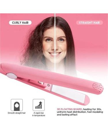 Blue Mini Hair Curler | 2-in-1 Ceramic Curler & Straightener for Short & Fine Hair | Perfect Hair Styling Tool - Buy Online on GoSupps.com