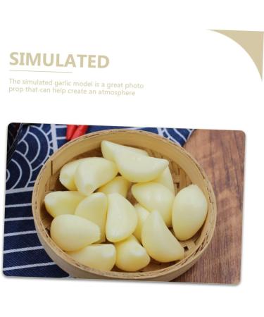 Zerodeko 10pcs Simulated Garlic Granules Yellow Easter Party Favor Imitation Garlic Props Miniature Garlic Kids Garlic Recognition Toy Decor Child Fake Vegetables Ornaments Pvc - Buy Online on GoSupps.com