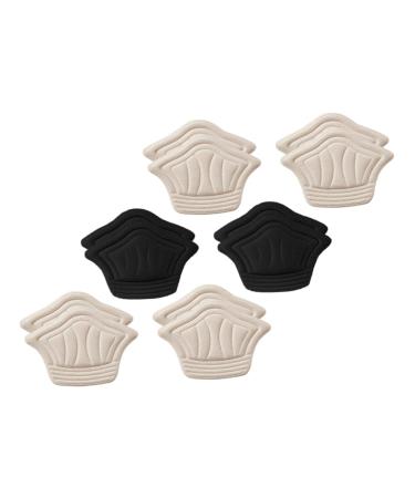 NOLITOY 6 Pairs Heel Protectors Replaceable Heel Stickers Replaceable Heel Pads Heel Cushions Bag Cushion Pad Heel Pads for Shoes That are Too Big Shoe Heel Inserts Foot Supplies Foot Pads