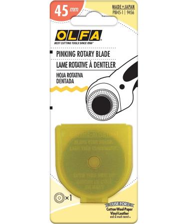 OLFA 45mm Rotary Cutter Pinking Blade - Stainless Steel Circular Decorative Edge Blade | PIB45-1 - Buy Online on GoSupps.com