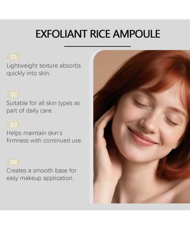 Rice Facial Serum 100 ml rice peeling lotion gentle exfoliatin spot moisturizes and evens skin tone - Buy Online on GoSupps.com