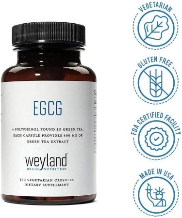 Weyland EGCG Green Tea Extract 400mg - 100 Veg Capsules - Buy Online on GoSupps.com