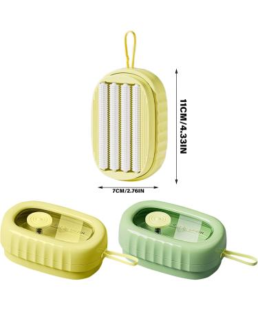Multifunctional Soap Box Bathroom Roller Brush Scrubber Easy Refill Liquid Chamber for Housework  - Buy Online on GoSupps.com