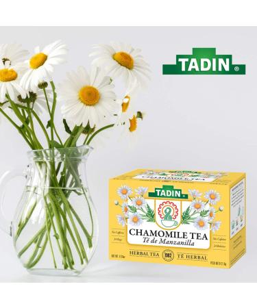 Tadin Manzanilla Chamomile Tea 24 ct - Pack of 2 | Soothing Herbal Tea Blend - 48 Tea Bags Total - Buy Online on GoSupps.com