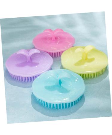4-Piece Scalp Massage Brush Set | Shampoo Brush for Deep Cleansing & Peeling | Random Color | Ideal for Hair Care - Buy Online on GoSupps.com
