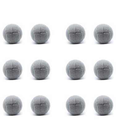 LAMELLIS 12 PCS Precut Walker Tennis Ball for Furniture Legs and Floor Protection Heavy Duty Long Lasting Felt Pad Covering Grey