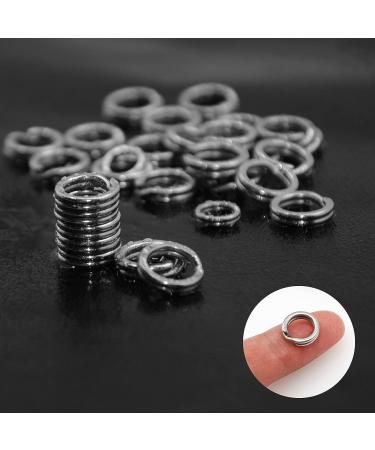 SEAOWL Stainless Steel Split Rings 7.5mm-120pcs | Heavy Duty Saltwater Fishing Lure Connector - Buy Online on GoSupps.com