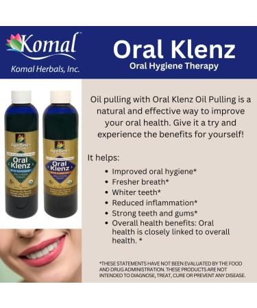 AyurBest Oral Klenz Peppermint/Ayurvedic Oil Pulling with Turmeric Coconut Oil USDA Certified Organic 8 fl oz ea Pack of 2 - Buy Online on GoSupps.com