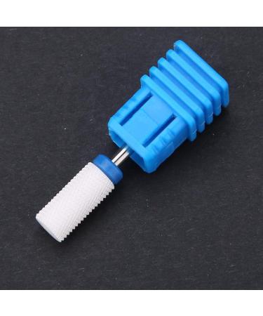Nail Drill Bit Ceramic Cylinder Shape Manicure Pedicure Tool with Display Base - White 05 - Buy Online on GoSupps.com