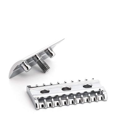 MأœHLE R41 Double Edge Safety Razor - Premium Open Comb for Smooth Shaves | BlackChrome Finish - Buy Online on GoSupps.com