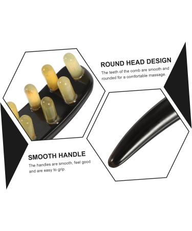 EXCEART Masseur Des M ridiens Du Dos Tige De Grattage Peigne Corne De B uf Grattoir Masseur Du Chevelu - Buy Online on GoSupps.com