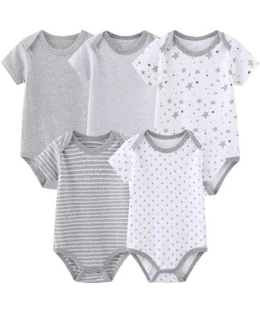MAMIMAKA Baby Bodysuits and Pants Set - Short Sleeve Onesies for Boys and Girls - Layette, Size 3-6 Months - Buy Online on GoSupps.com