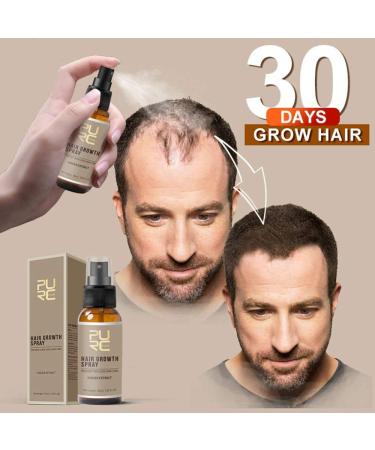 PURC Anti Hair Loss & Beard Growth Stimulator Spray Essence - Natural Hair Growth Oil for Men - 20ml - Buy Online on GoSupps.com