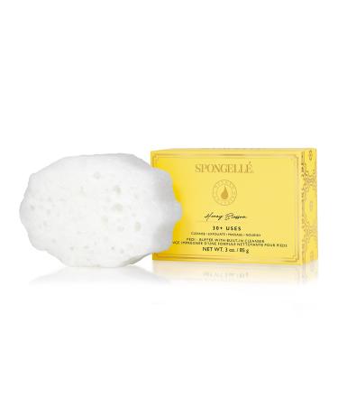 Spongell  Pedi-Buffer - Cleanse  Exfoliate & Polish Feet - Honey Blossom