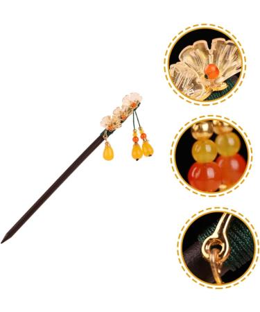 minkissy Wooden Hairpin Hair Pin Hair Barrettes Hair Clip Tassel Hair Stick Chinese Hair Sticks Hair Jewels for Women Chinese Hair Accessories Hair Sticks for Long Hair Wooden Hair Sticks 16X2.5X2CM Assorted Color - Buy Online on GoSupps.com