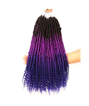 Spring hair 14 inch ombre synthetic crochet braided hair afro braids hair extensions t1bpurple 14inches 6PCs/Lot 14inches 6PCs/Lot T1bpurple