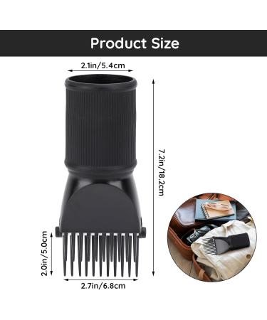 Comb Attachment for Hair Dryer Segbeauty Black Blow Dryer Pik Concentrator Nozzle 4-5cm Brush Attachments Hairdressing Styling Salon Tool for Straightening Detangling Fine Wavy Curly Natural Hair - Buy Online on GoSupps.com