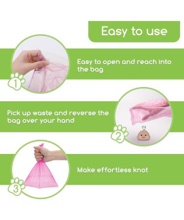 Nobleza - 1080-Count Dog Poo Bags Large Pet Waste Bags Leak-proof Unscented Pick Up Poo Bag 72 Rolls Colour Yellow Pink Blue Green Black 1 count (Pack of 1080) 5 Color - Buy Online on GoSupps.com