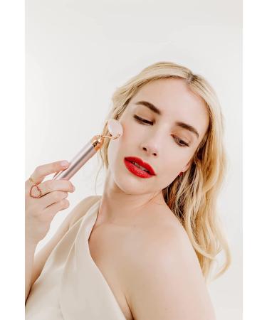 Finishing Touch Flawless Contour Vibrating Facial Roller & Massager - Rose Quartz | Shop Now - Buy Online on GoSupps.com
