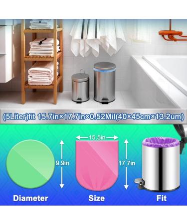 1.5gal Small Trash Bags AOSULI 200 Counts Garbage Bags Colourful Bin Liners for Home Office Lawn Bathroom Toilet Wastebasket (Fits 0.8 1.5 1.2 Gal Gallon Bins) 200 count (Pack of 1) - Buy Online on GoSupps.com