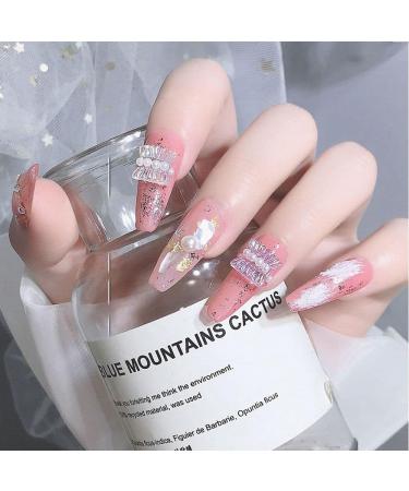 Decals Acrylic Nail Stud Nails Accessories Charm DIY Bow Jelly Bear Shape White Flower Nail Art Charms Multi Shaped Nail Art Rhinestones Kit - Buy Online on GoSupps.com
