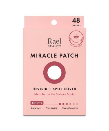 Rael Miracle Invisible Spot Cover - Hydrocolloid, Acne Pimple Absorbing Cover, Blemish Spot, Skin Care, Facial Stickers, 2 Sizes (48 Count)